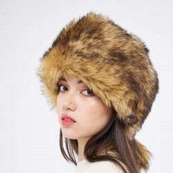 Kadın Kürk Şapkası - Türk Börkü - Kurt Tüyü Desenli Yapay Kürk Kadın Kürk Şapkası - Türk Börkü - Kurt Tüyü Desenli Yapay Kürk