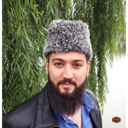 Astrakhan Pattern Leather Kalpak | 100% Genuine Leather  Astrakhan Pattern Leather Kalpak | 100% Genuine Leather