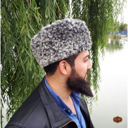 Astrakhan Pattern Leather Kalpak | 100% Genuine Leather  Astrakhan Pattern Leather Kalpak | 100% Genuine Leather