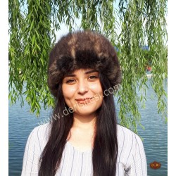 Asena Kurt Tüyü Desenli Kadın Deri Börk, Şapka Modelimiz Asena Kurt Tüyü Desenli Kadın Deri Börk, Şapka Modelimiz