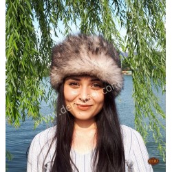 Ay Börü Kurt Tüyü Desenli Kadın Deri Börk, Şapka Modelimiz - BŞ175 Ay Börü Kurt Tüyü Desenli Kadın Deri Börk, Şapka Modelimiz - BŞ175