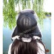 Aybike Gri Tavşan Kürklü Ushanka Kadın Deri Şapka - Derisitesi Gri tavşan kürklü, hakiki deri kadın ushanka şapka.
