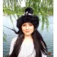 Dilehan Kuzu Kürklü Kadın Deri Şapka, Börk Modelimiz - BŞ206