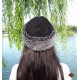 Şuheda Gri Kürklü Kadın Deri Şapka, Börk Modelimiz - BŞ177