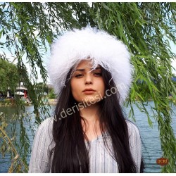 Yak Fur Hat Kalpak | Turkmen Girl | Women's | Derisitesi