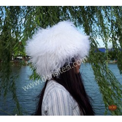 Yak Fur Hat Kalpak | Turkmen Girl | Women's | Derisitesi