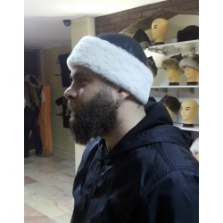 White Curly Fur Leather Hat | Beanie Warm & Stylish White Curly Fur Leather Hat | Beanie Warm & Stylish