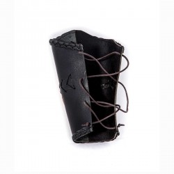 Crescent & Star Leather Armguards (Pair) | Gokturk Script | Derisitesi Crescent & Star Leather Armguards (Pair) | Gokturk Script | Derisitesi