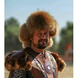 Mongolian Traditional Raccoon Fur Trapper Hats for Men | Winter Hats with Real Leather Mongolian Traditional Raccoon Fur Trapper Hats for Men | Winter Hats with Real Leather