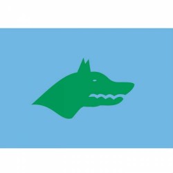 Göktürk Bayrağı - Kurt Başlı Sancak  Göktürk Bayrağı - Kurt Başlı Sancak