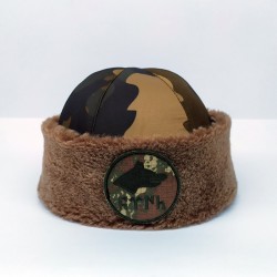 Waterproof Camouflage Gokturks Hat - Fur Lined Hat - Brown Waterproof Camouflage Gokturks Hat - Fur Lined Hat - Brown