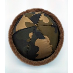 Waterproof Camouflage Gokturks Hat - Fur Lined Hat - Brown Waterproof Camouflage Gokturks Hat - Fur Lined Hat - Brown