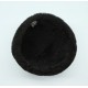 Siyah Kürklü Kamuflaj Kumaşlı İçi Gerçek Koyun Derisi Şapka, Börk Modelimiz - Ş120