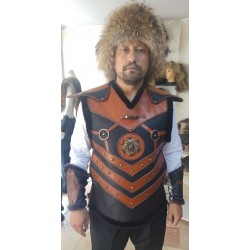 Traditional Archery - Cowhide Leather Warrior Armor (Costume) | Derisitesi Traditional Archery - Cowhide Leather Warrior Armor (Costume) | Derisitesi