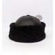 Siyah Deri Şapka - Ş071