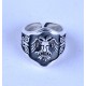 Selçuklu Çift Başlı Kartal 925 Ayar Gümüş Zihgir Yüzük Modelimiz - Baş Parmak Yüzüğü