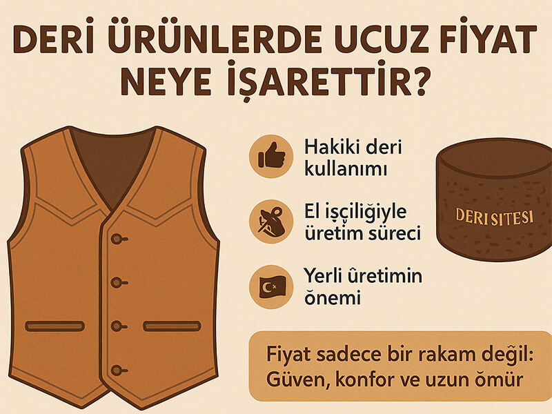 Deri ürünlerde ucuz fiyatın anlamı: Kaliteli deri yelek ve şapkanın farkı nedir?
