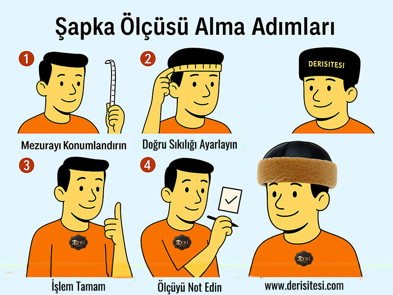 Şapka Ölçüsü Nasıl Alınır – Baş Çevresi Ölçme Adımları | Derisitesi