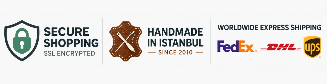 Secure shopping, handmade in Istanbul since 2010 and worldwide express shipping